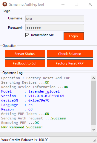 AuthFRPTool interface
